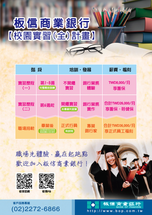 【實習】板信商業銀行 實習資訊圖片
